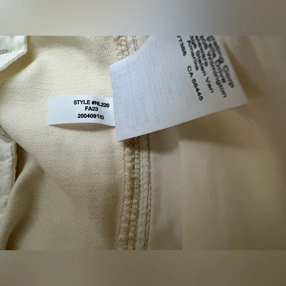 Madewell Women’s Relaxed Chino Pants - Color: Antique Cream - Size: 4 - Picture 9 of 16